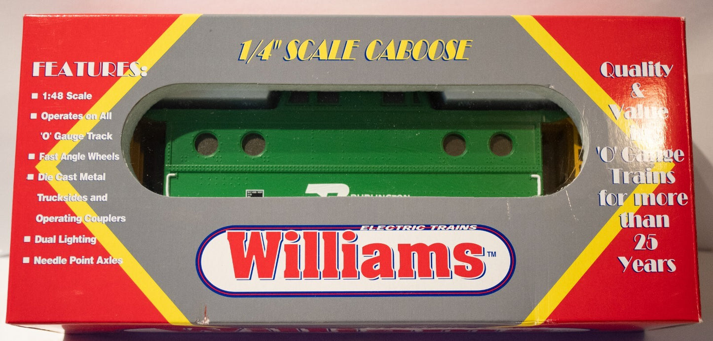 Williams #CAB104 Burlington Northern N5c Illuminated Caboose