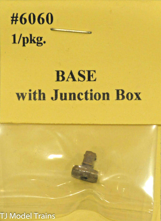 Tomar Industries HO #6060 BASE w/ Junction Box (Brass Casting)