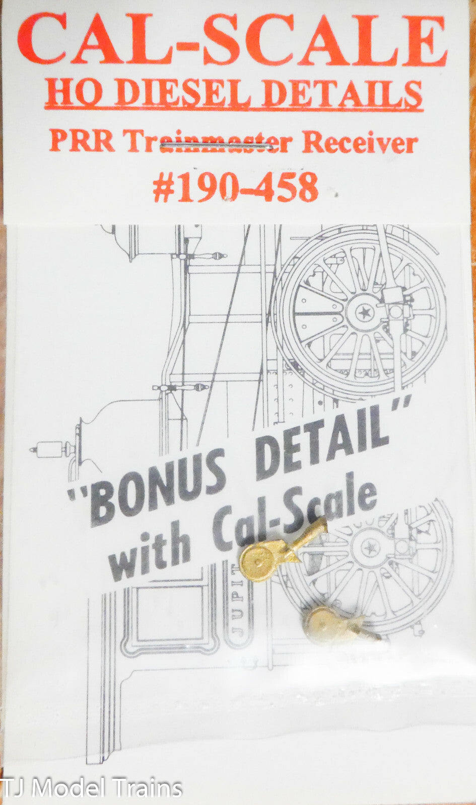 Cal-Scale HO #458 PRR Trainmaster Receiver (Brass Castings)