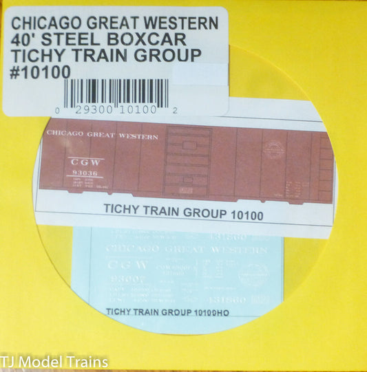 Tichy Train Group #10100 Decal for:Chicago Great Western 40' Single-Door Boxcar