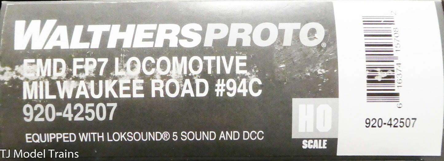 Walthers Proto HO #920-42507 (EMD FP7 Loco) Milwaukee Road #94C (NEW)