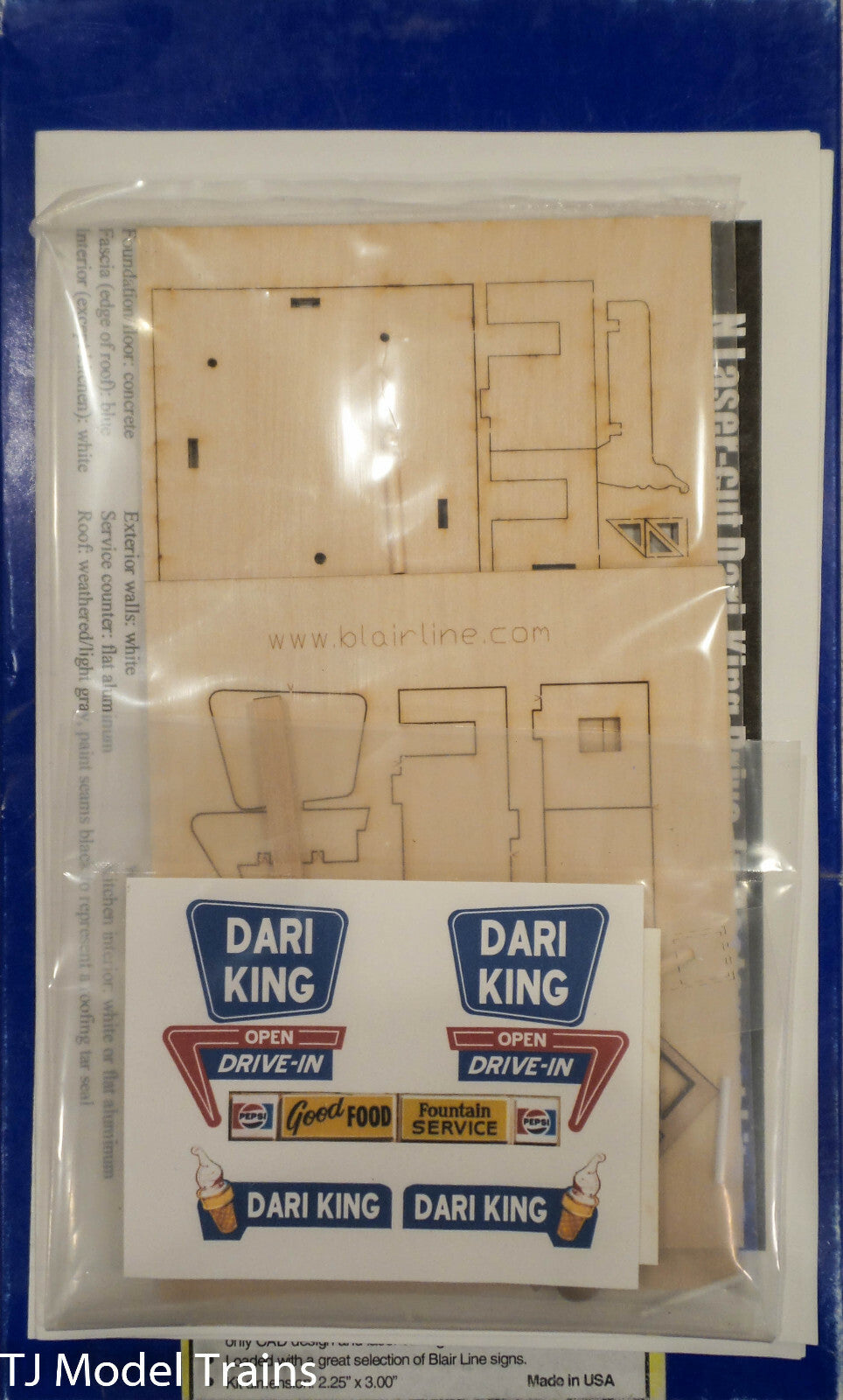 Blair Line: N-Scale #82 Dari-King Drive In