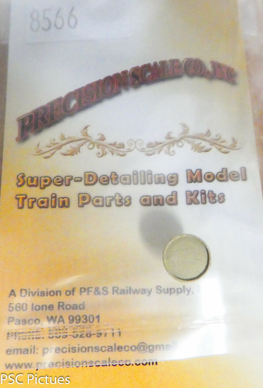 Precision Scale O #8566 Plate, Front Number (Brass Casting)
