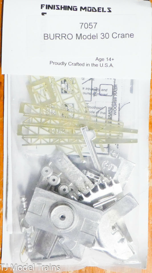 Custom Finishing Models HO #7057 Burro Model 30 Crane (White Metal Kit)
