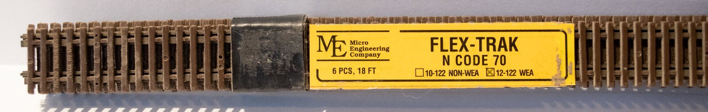 Micro Engineering Company N #12-122 Weathered Flex-Trak(TM) - 3' Long Sections p