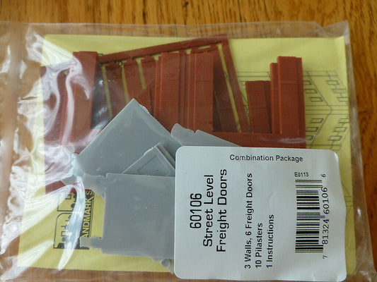 DPM N Scale #60106 Street Level Freight Door pkg(3); 3-1/2" Wide x 1-13/32" High