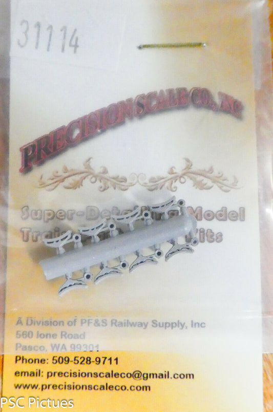 Precision Scale HO #31114 Brake Shoes for: Wabash Tender (Plastic Parts)