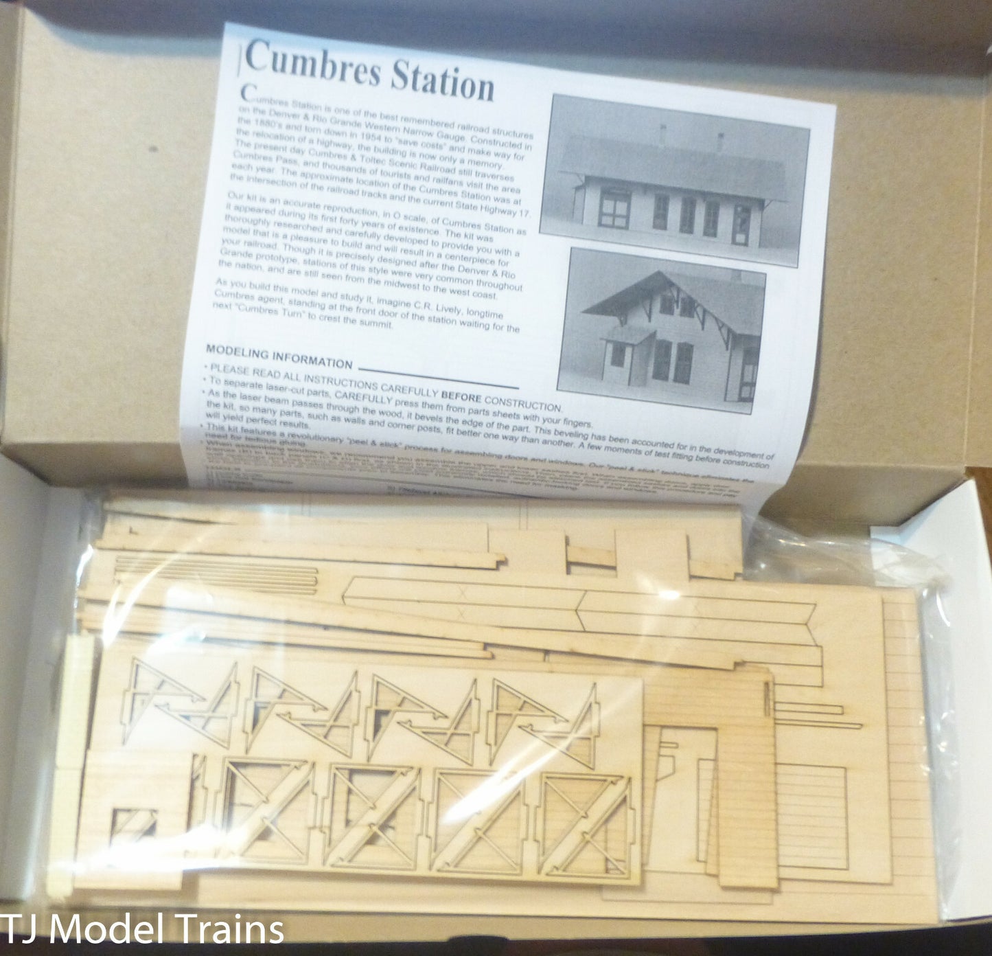 American Model Builders, Inc #476 Cumbres Station (O Scale) Laser Cut Kit (NEW)