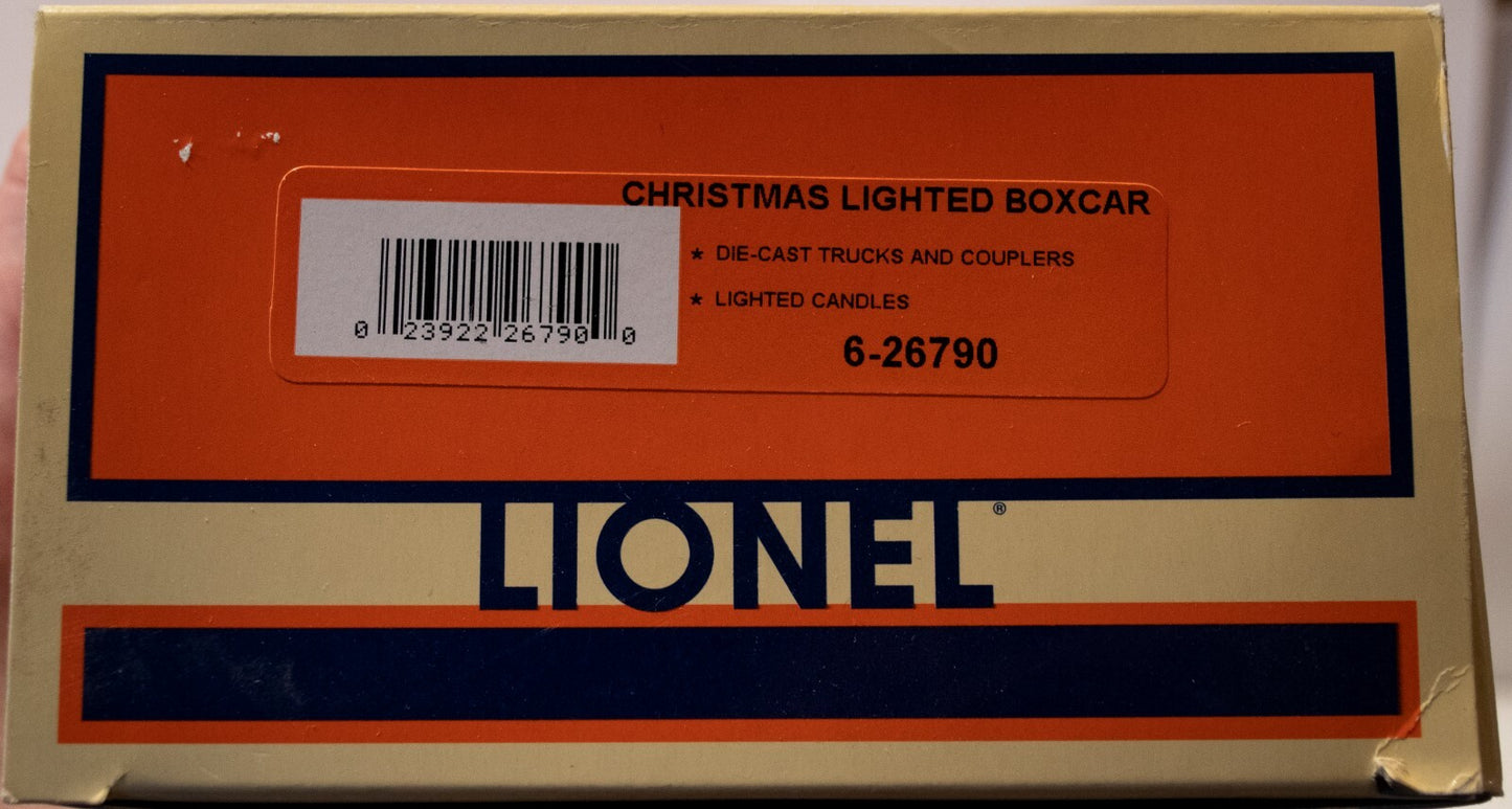 Lionel O Scale  #6-26790 2002 Christmas Lighted Boxcar