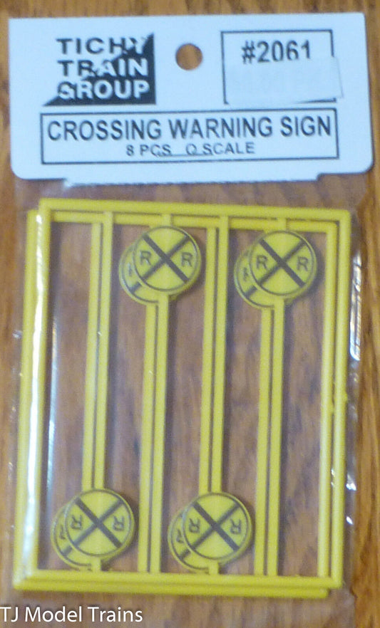 Tichy Train Group #2061 (O Scale) Crossing Warning Signs (8 pcs) Plastic