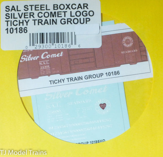 Tichy Train Group #10186 Decal for: Seaboard Air Line 40' Steel Boxcar (Silver