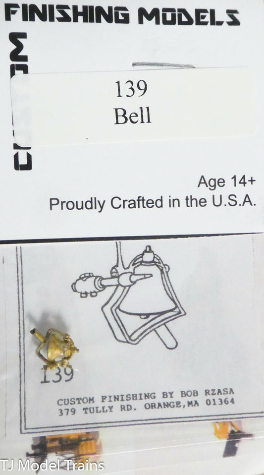 Custom Finishing Models HO #139 Bell, High-Hood Mount Bell -- Boiler Side Mount