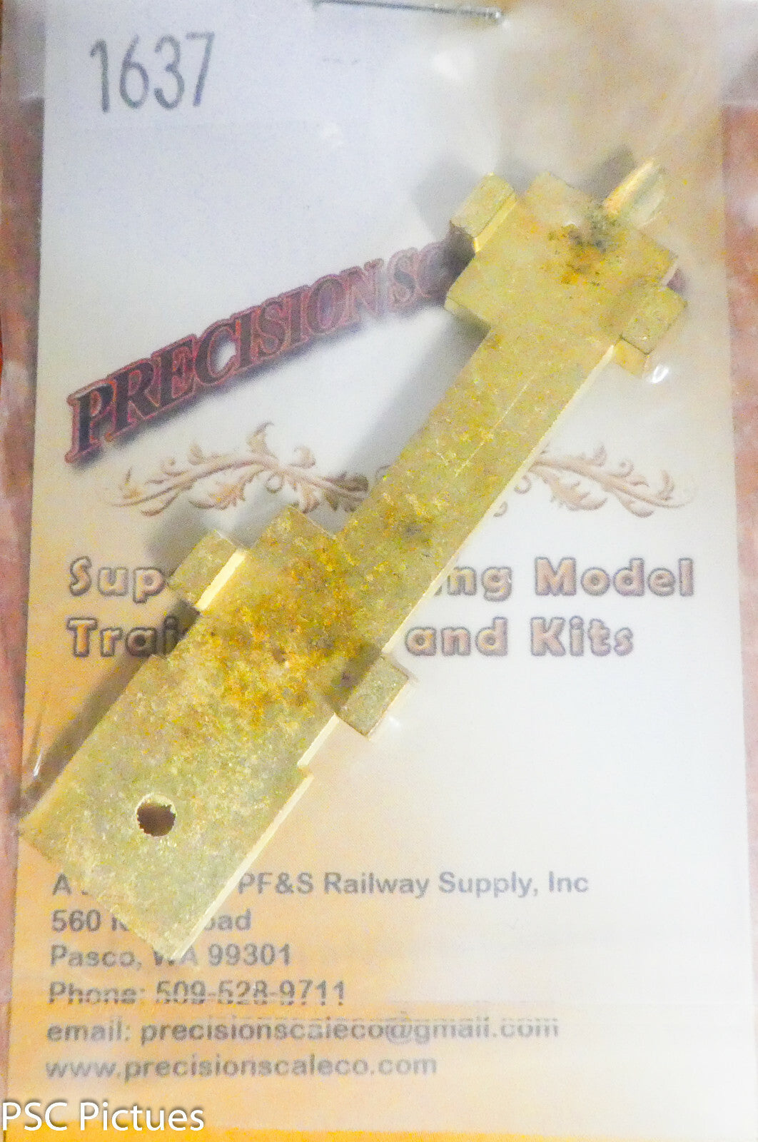Precision Scale O #1637 Retainer, Main Frame (Brass Casting)