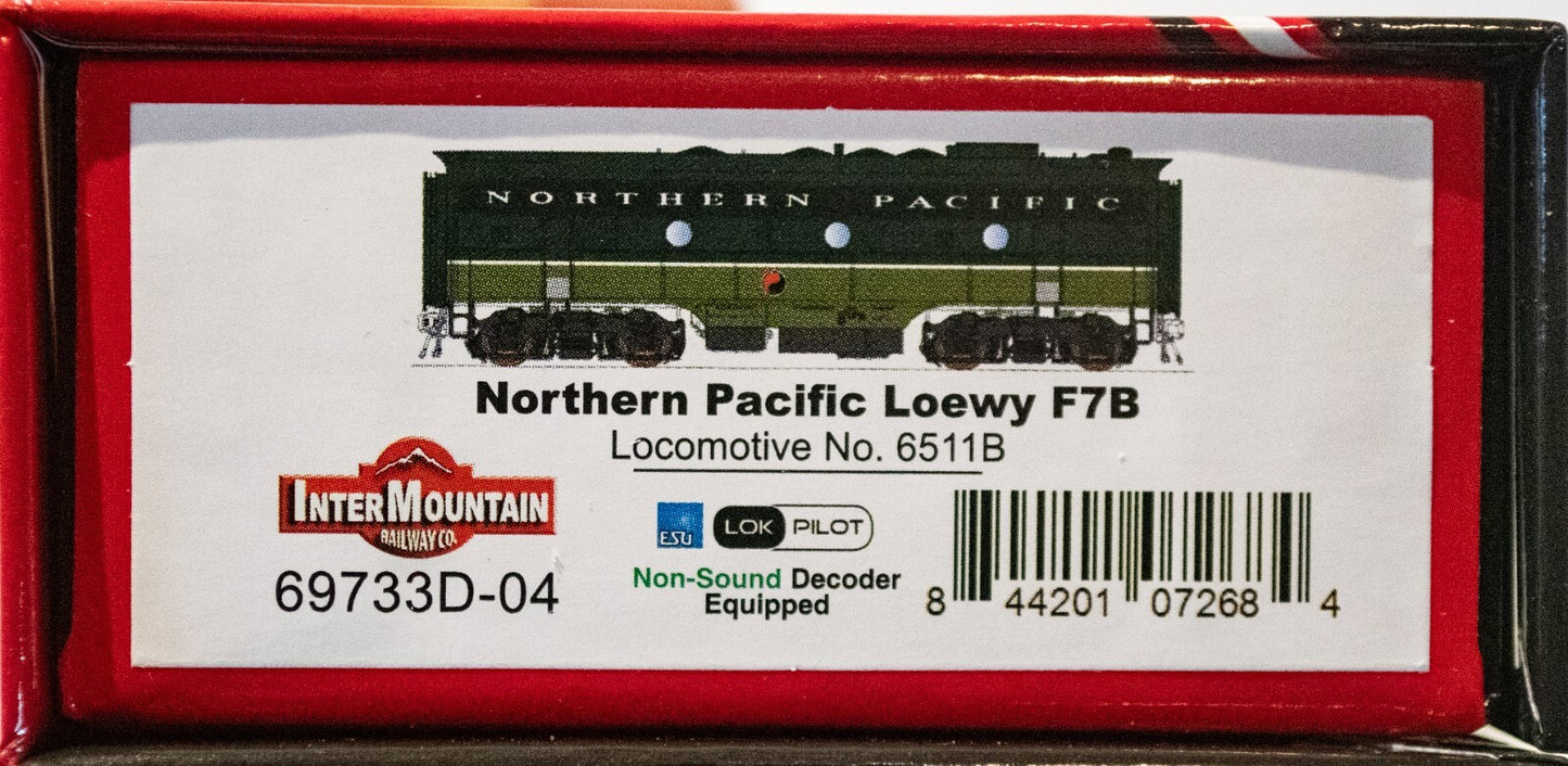 Intermountain Railway #69733D-04 EMD F7B w/DCC -- Northern Pacific (Loewy Two-To