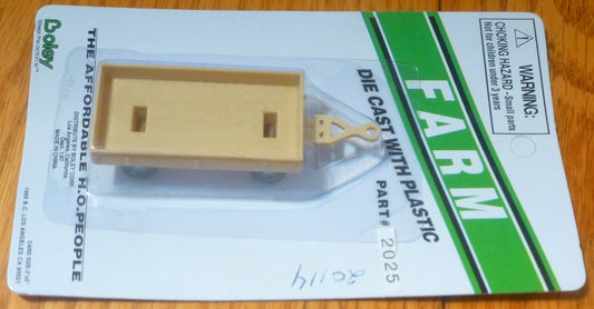 Boley HO #185-202520114 Small Flatbed Tailer -- tan