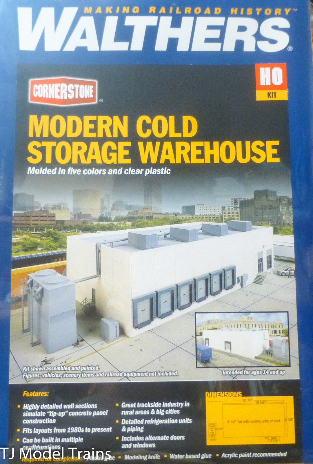 Walthers HO #933-4069 Modern Cold Storage Warehouse (Large Kit)