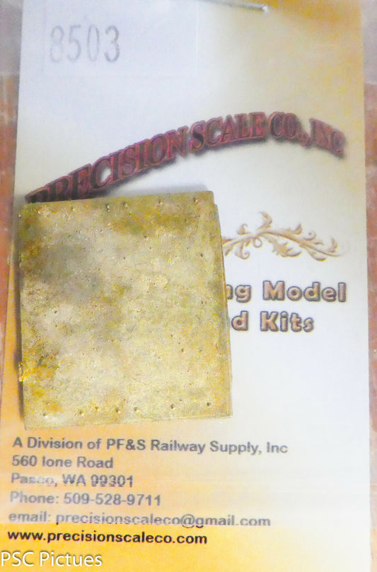 Precision Scale O #8503 Floor, for: Cab, w/Frame Support MC 2# (Brass Casting)