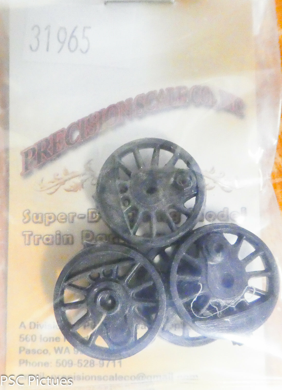 Precision Scale HO #31965 Driver Centers, Alco 63", Medium Counter Weight (Plast