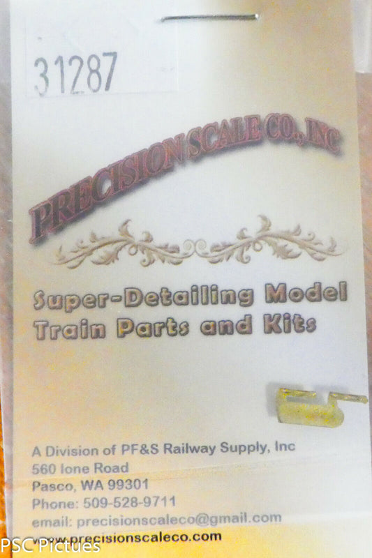 Precision Scale HO #31287 Grab Irons, C-16 (Brass Casting)