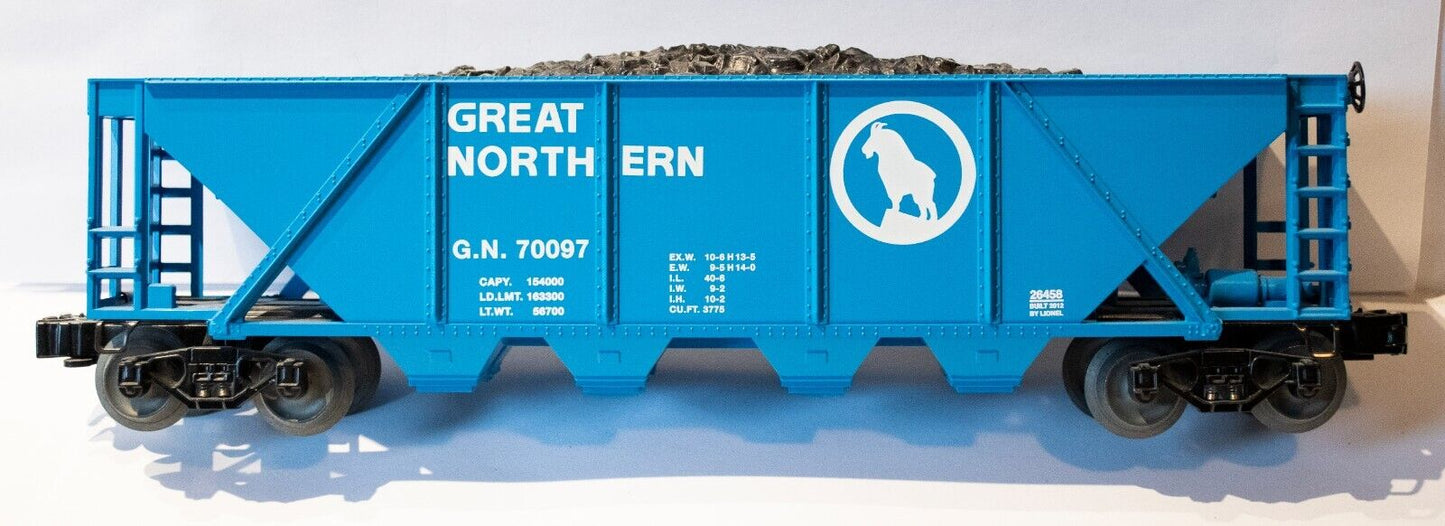 Lionel #6-26458  Great Northern 4 Bay Coal Hopper