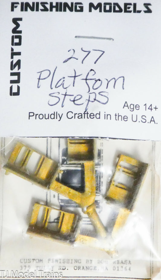 Custom Finishing Models HO #277 Platform Steps (Brass Castings)