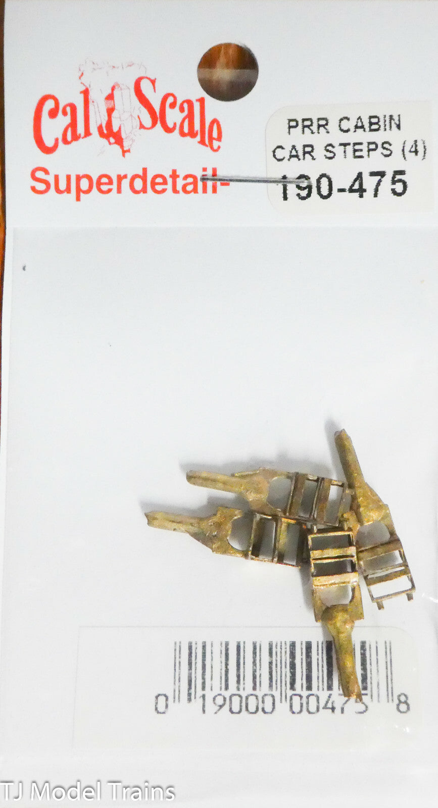 Cal-Scale HO #475 PRR Cabin Car Steps (Brass Castings)