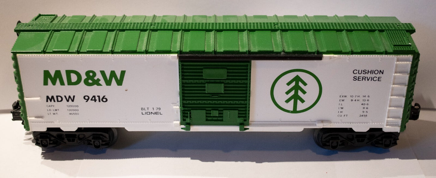 Lionel O Scale  #6-9416 Minnesota Dakota & Western Boxcar