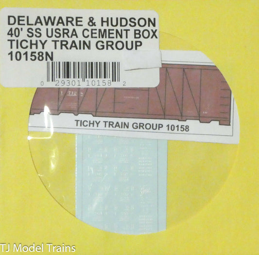 Tichy Train Group N #10158N Delaware & Hudson 40' SS USRA Cement Boxcar (Decal)