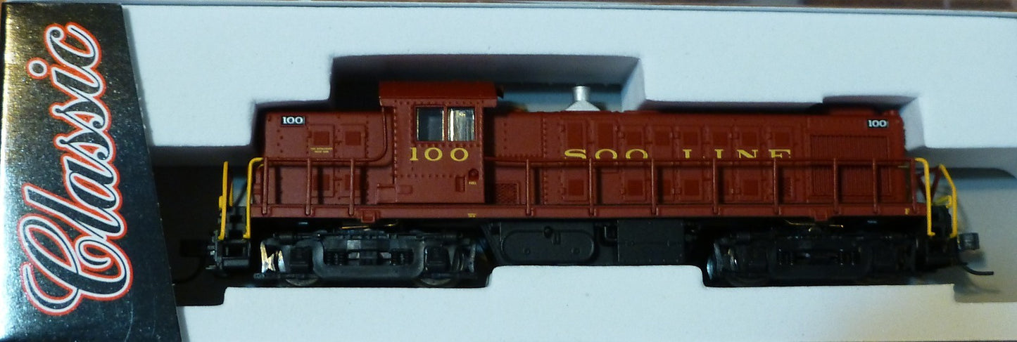 Atlas N #40001781 Alco RS1 - Standard DC - Classic -- Soo Line #100 (maroon)
