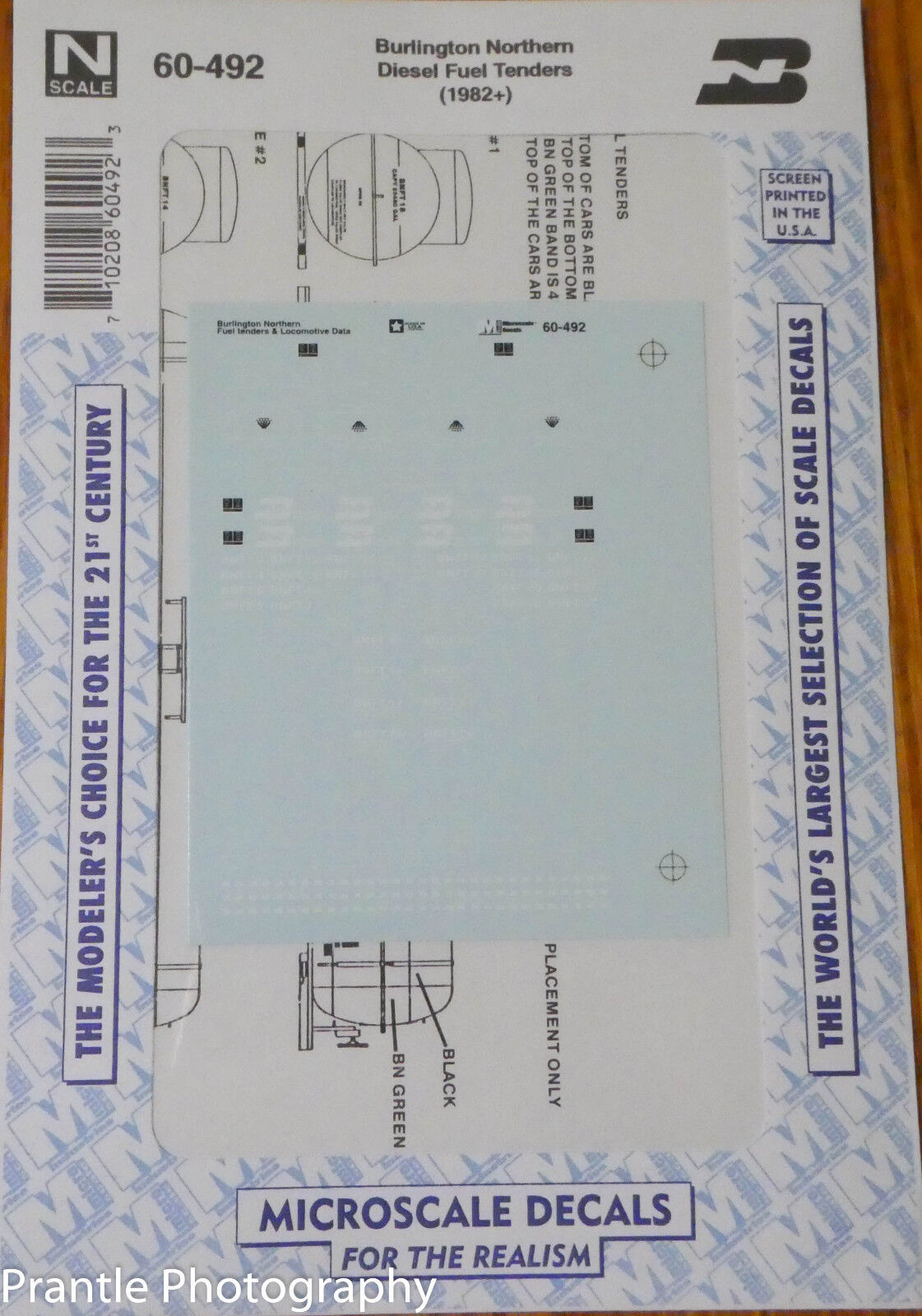 Microscale Decal #60-492 BN Fuel Tenders