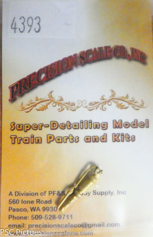Precision Scale O #4393 Whistle, Early Type, Top Mount (Brass Casting)