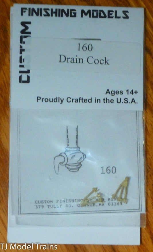 Custom Finishing HO #160 Steam Locomotive Valves -- Drain Cock