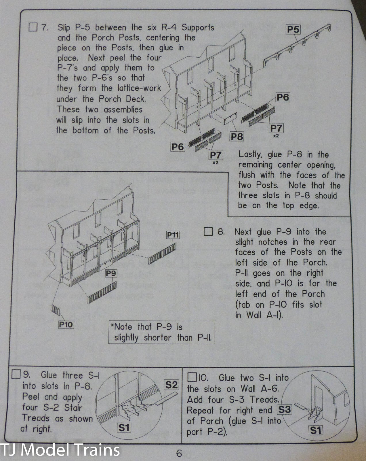 American Model Builders, Inc N #640 Two Story Farm House Kit (Wood Laser Kit)