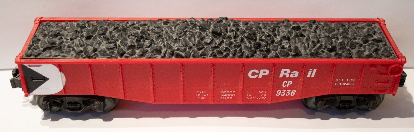 Lionel #6-9336  CP Rail Gondola with Coal