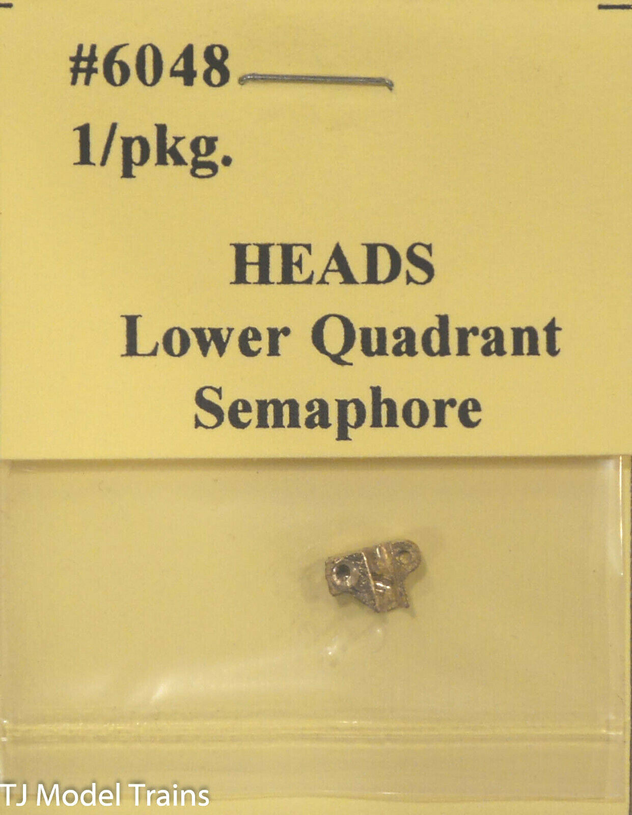 Tomar Industries #6048 Head for: Lower Quadrant Semaphore (HO Scale) Brass