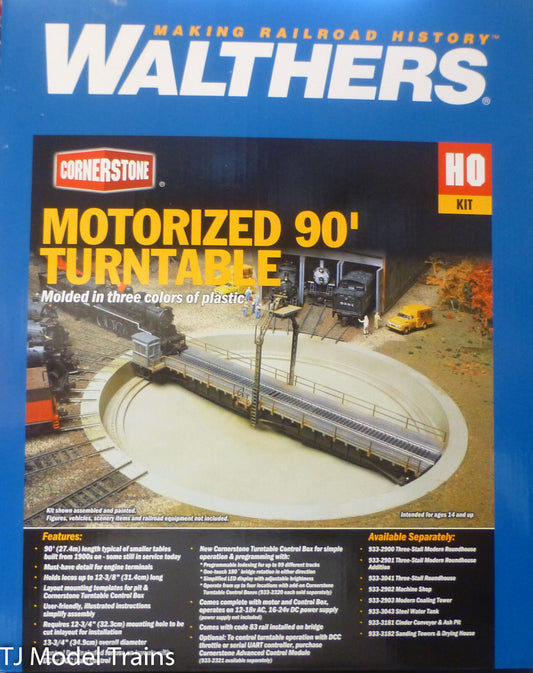 Walthers HO #933-2860 Motorized 90' Turntable -- Assembled - 13-3/4" 34.9cm
