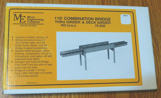Micro Engineering Company HO #75-530 Three-Span Combination Bridge (75530)