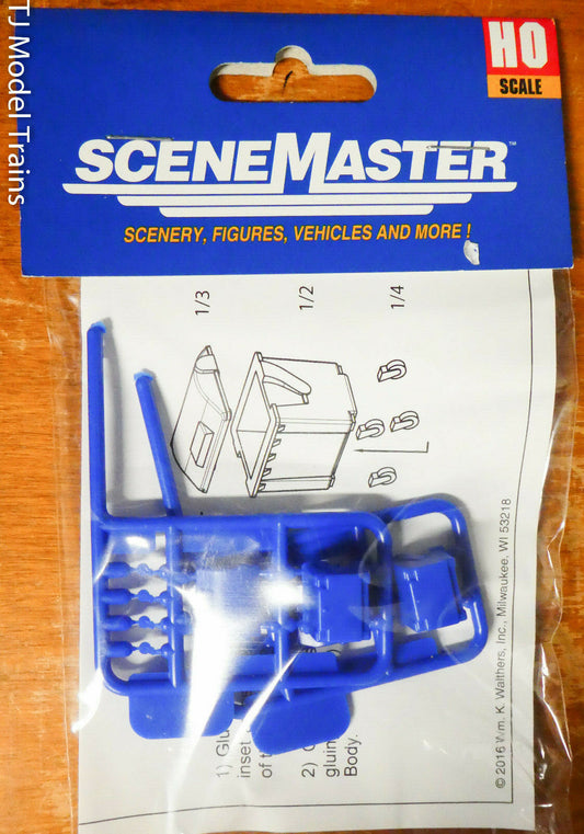 SceneMaster Walthers HO #949-4126 Modern Trash Containers (2 in Pkg) Kit Plastic