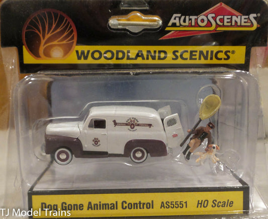 Woodland Scenics HO-Scale- AS #5551 Dog Gone Animal Control