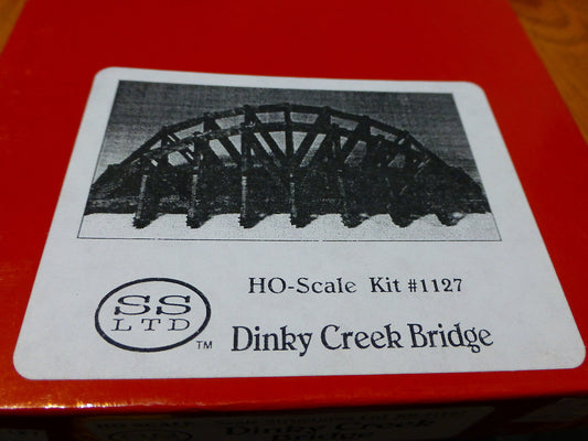 Scale Structures Ltd. #1127 Dinky Creek Bridge (Kit form) Craftsman (Wood & Cast