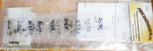 Precision Scale HO #3744 Underbody Dtail Kit, Harriman Pass, Plastic Part/ Brass