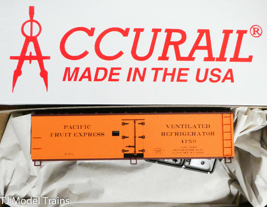 Accurail HO #4907 Pacific Fruit Express (40' Wood Refrigerator Car (Plastic Kit)