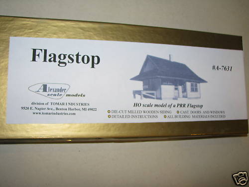 Alexander Scale HO #A-7631 Flagstop Building/Detail Kit