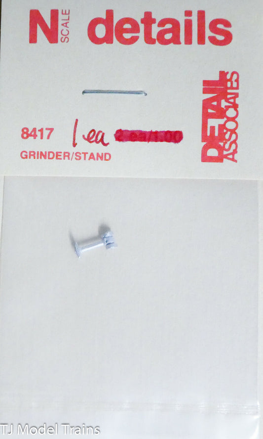 Detail Associates #8417 (N Scale) Grinder / Stand Style  / Light Cast Metal