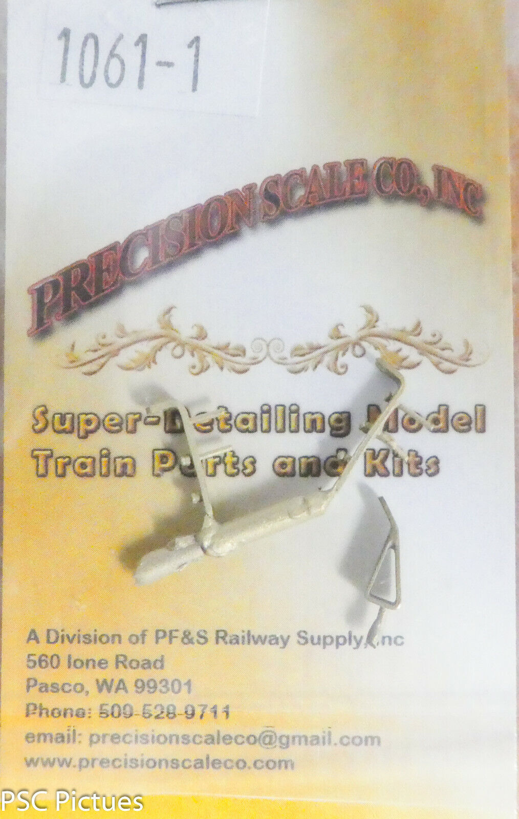 Precision Scale O #1061.1 Fittings, Snow Plow, for Use without Plow, K-28/36/327