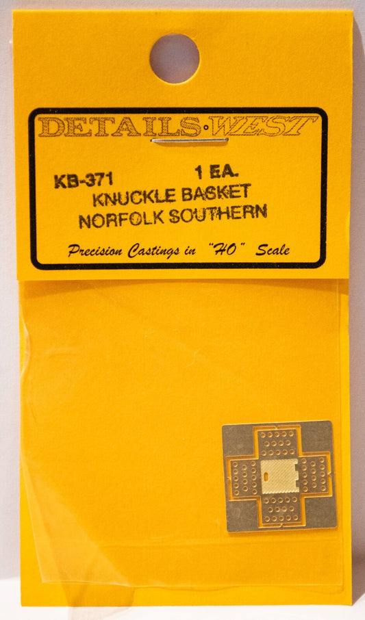Details West HO #371 Etched Knuckle Basket -- For Norfolk Southern Locomotives