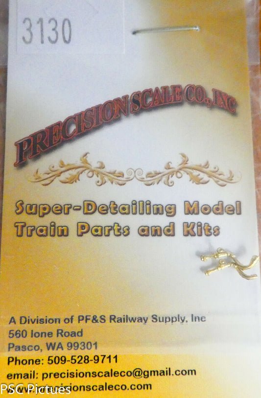 Precision Scale HO #3130 Check Valves w/Flanged Packing Gland for: Shay (Brass)