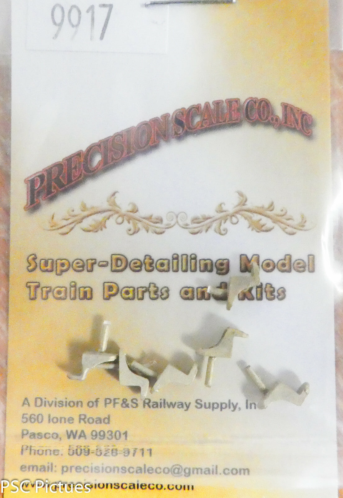 Precision Scale #9917 (Large) Stops, Door, Front Side D&RGW 3000 Series Boxcar