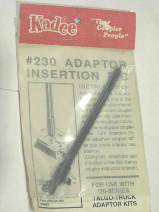 Kadee HO #230 Talgo Adaptor Insertion Pic (Tool)