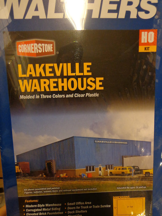 Walthers HO #933-2917 Lakeville Warehouse (Building Kit)